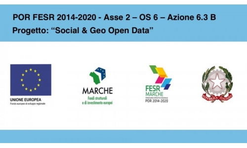 POR FESR 2014-2020 – Asse 2 – OS 6 – Azione 6.3 B – Progetto “Social & Geo Open Data”